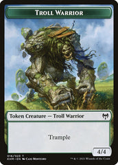 Elf Warrior // Troll Warrior Double-Sided Token [Kaldheim Tokens] | Card Citadel