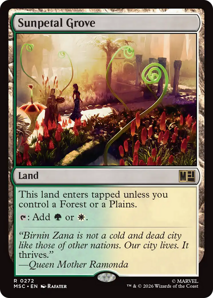 Sunpetal Grove [Marvel Super Heroes Commander] | Card Citadel