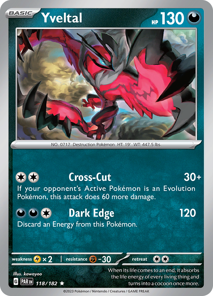 Yveltal (118/182) [Scarlet & Violet: Paradox Rift] | Card Citadel