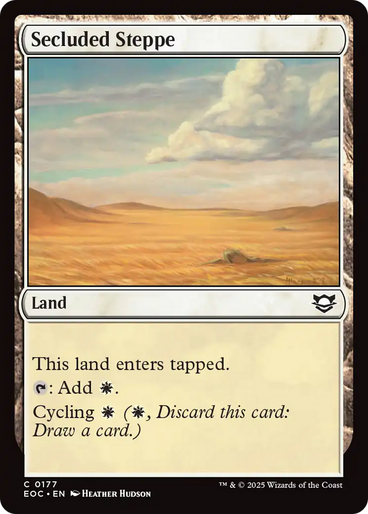 Secluded Steppe [Edge of Eternities Commander] | Card Citadel