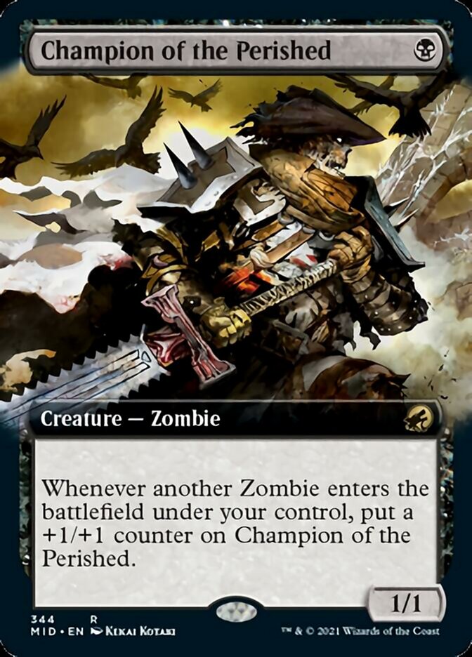 Champion of the Perished (Extended Art) [Innistrad: Midnight Hunt] | Card Citadel