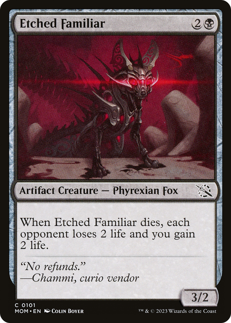 Etched Familiar [March of the Machine] | Card Citadel