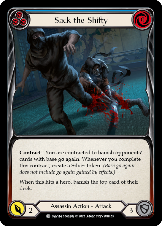 Sack the Shifty (Blue) [DYN144] (Dynasty) | Card Citadel