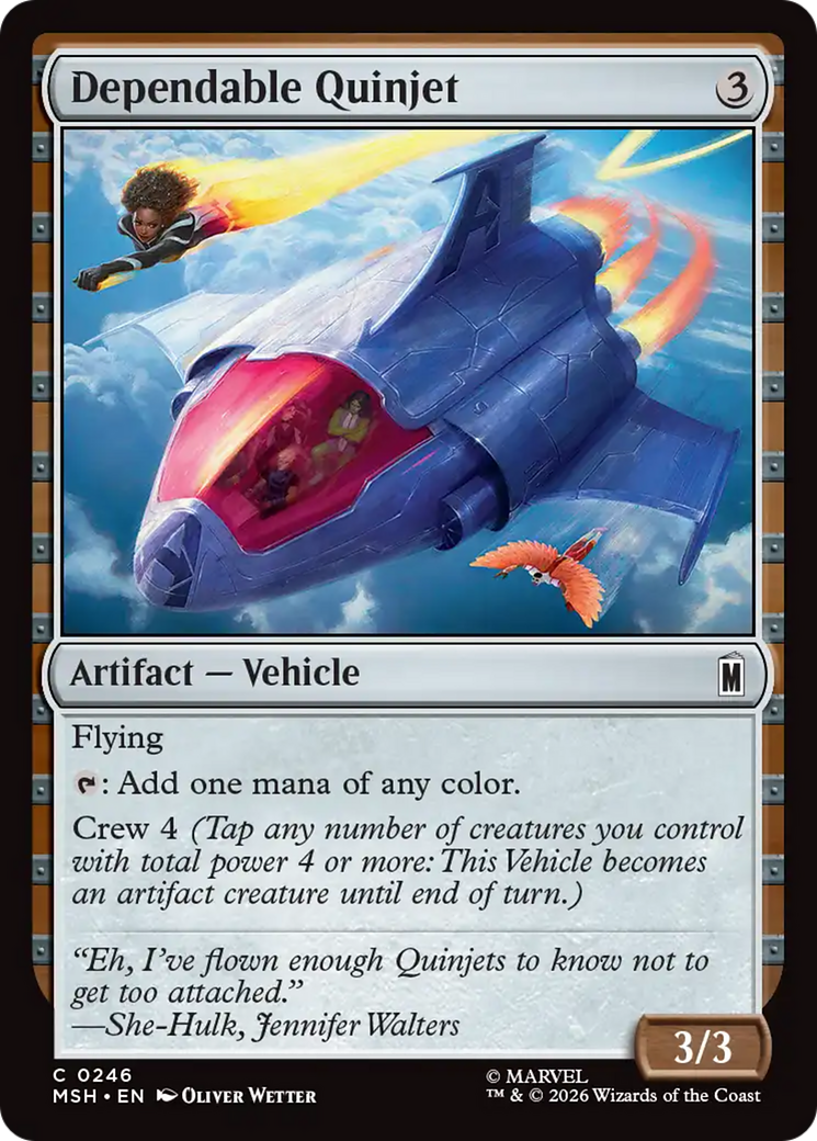 Dependable Quinjet [Marvel Super Heroes] | Card Citadel