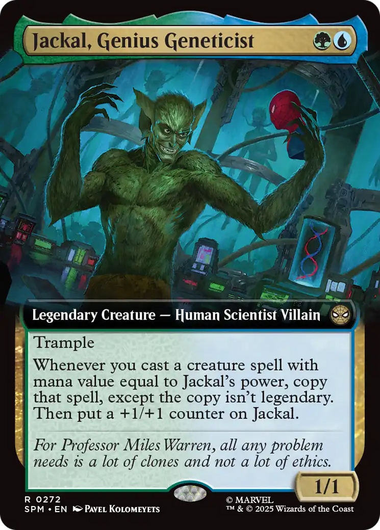 Jackal, Genius Geneticist (Extended Art) [Marvel's Spider-Man] | Card Citadel