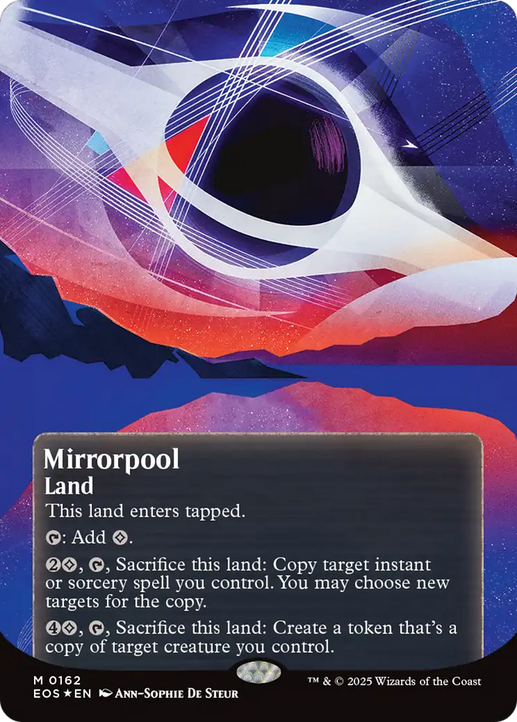 Mirrorpool (0162) (Borderless) (Galaxy Foil) [Edge of Eternities: Stellar Sights] | Card Citadel