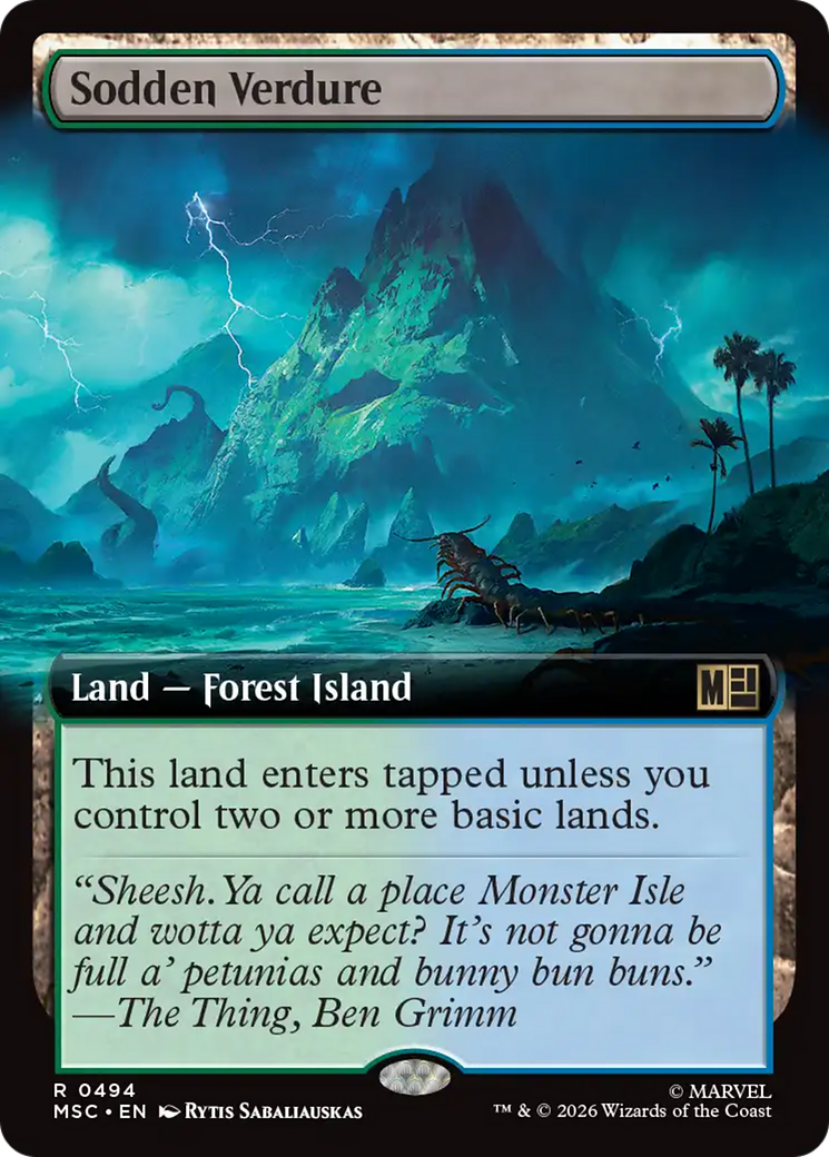 Sodden Verdure (Extended Art) [Marvel Super Heroes Commander] | Card Citadel