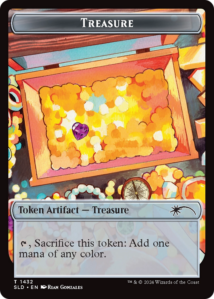 Treasure Token (1432) (Rainbow Foil) [Secret Lair Drop Series] | Card Citadel