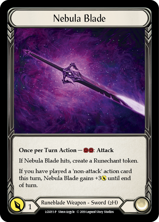 Nebula Blade [LGS011-P] (Promo)  1st Edition Cold Foil | Card Citadel