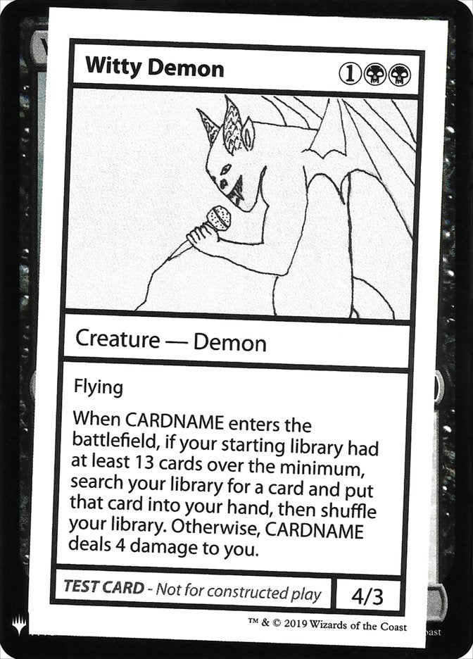 Witty Demon [Mystery Booster Playtest Cards] | Card Citadel