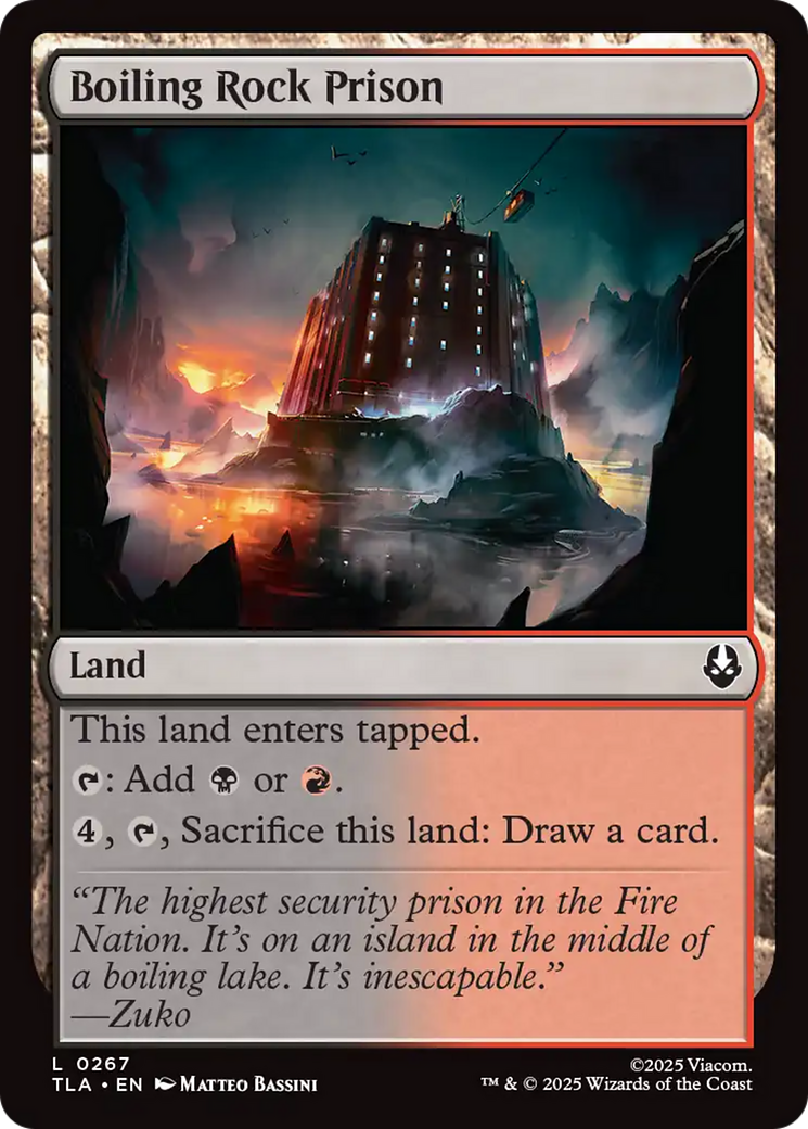 Boiling Rock Prison [Avatar: The Last Airbender] | Card Citadel