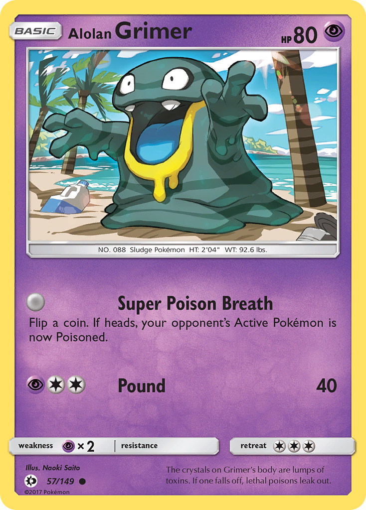 Alolan Grimer (57/149) [Sun & Moon: Base Set] | Card Citadel