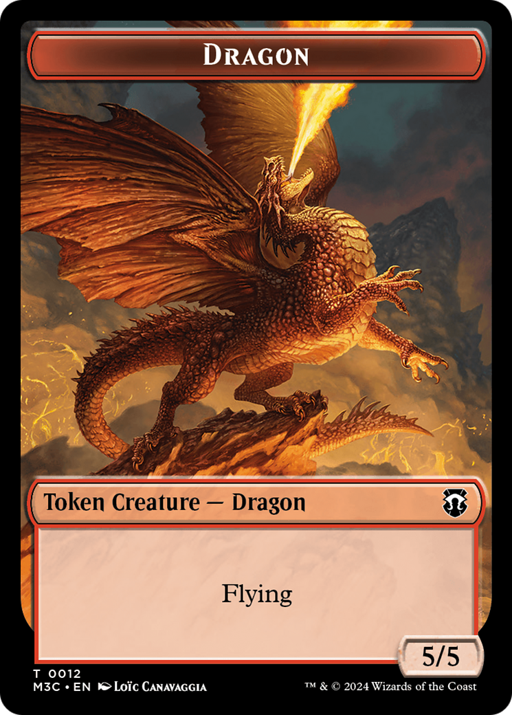 Dragon // Shapeshifter (0008) Double-Sided Token [Modern Horizons 3 Commander Tokens] | Card Citadel