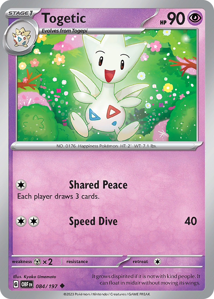 Togetic (084/197) [Scarlet & Violet: Obsidian Flames] | Card Citadel