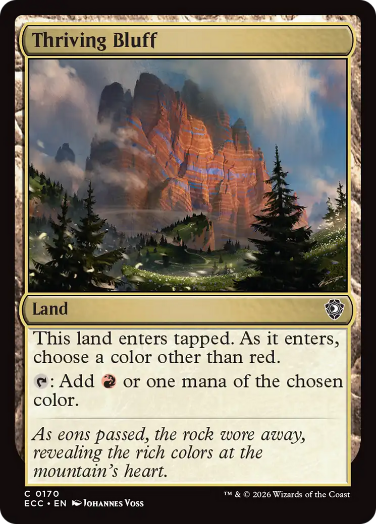 Thriving Bluff [Lorwyn Eclipsed Commander] | Card Citadel