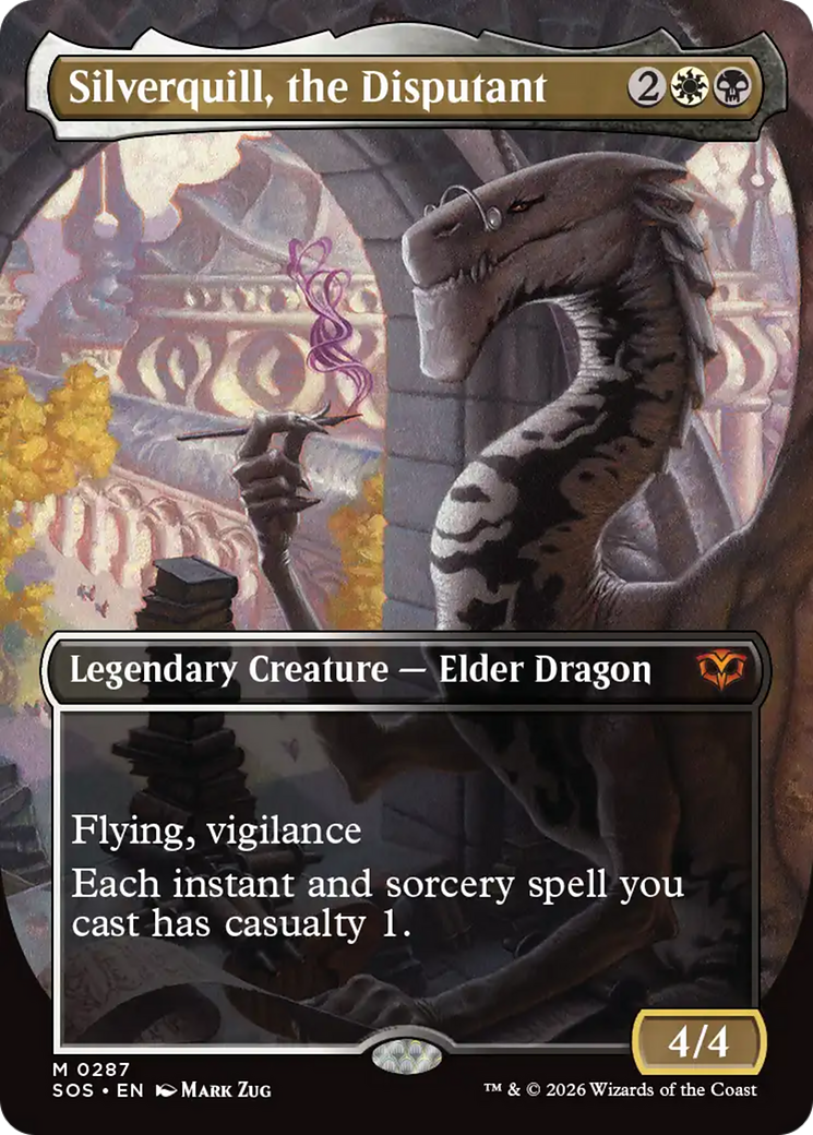 Silverquill, the Disputant (Borderless) [Secrets of Strixhaven] | Card Citadel