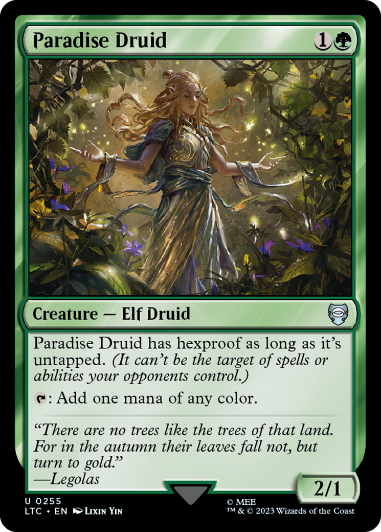 Paradise Druid [The Lord of the Rings: Tales of Middle-Earth Commander] | Card Citadel