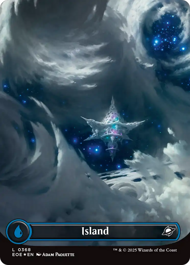 Island (0368) (Borderless) (Galaxy Foil) [Edge of Eternities] | Card Citadel