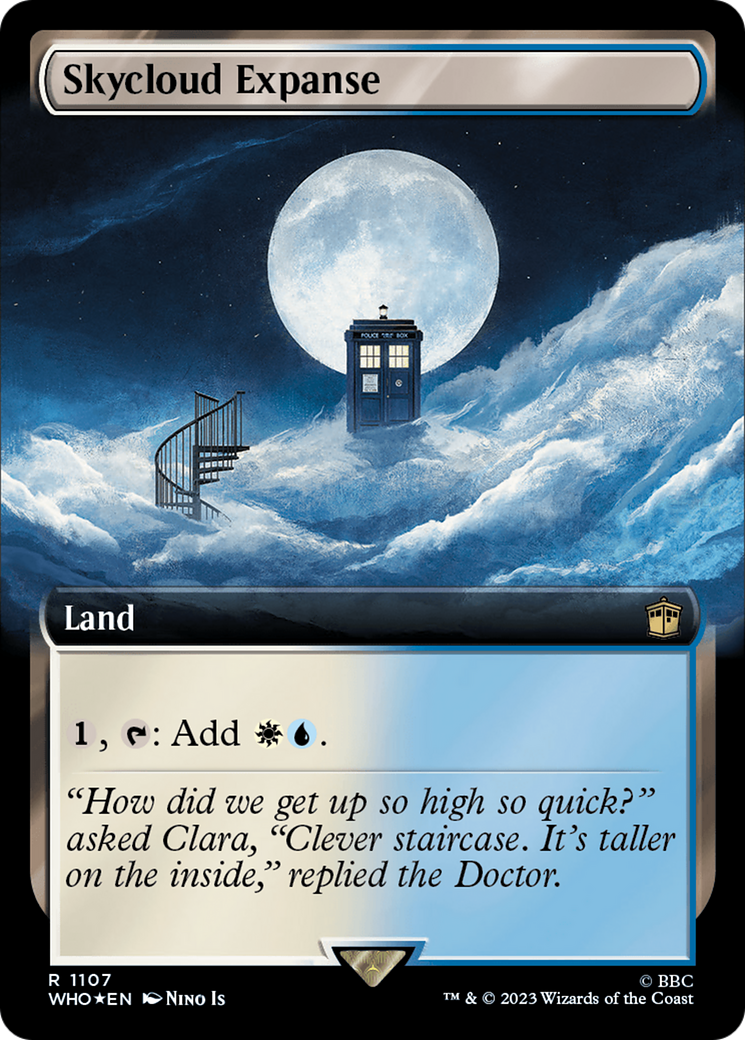 Skycloud Expanse (Extended Art) (Surge Foil) [Doctor Who] | Card Citadel