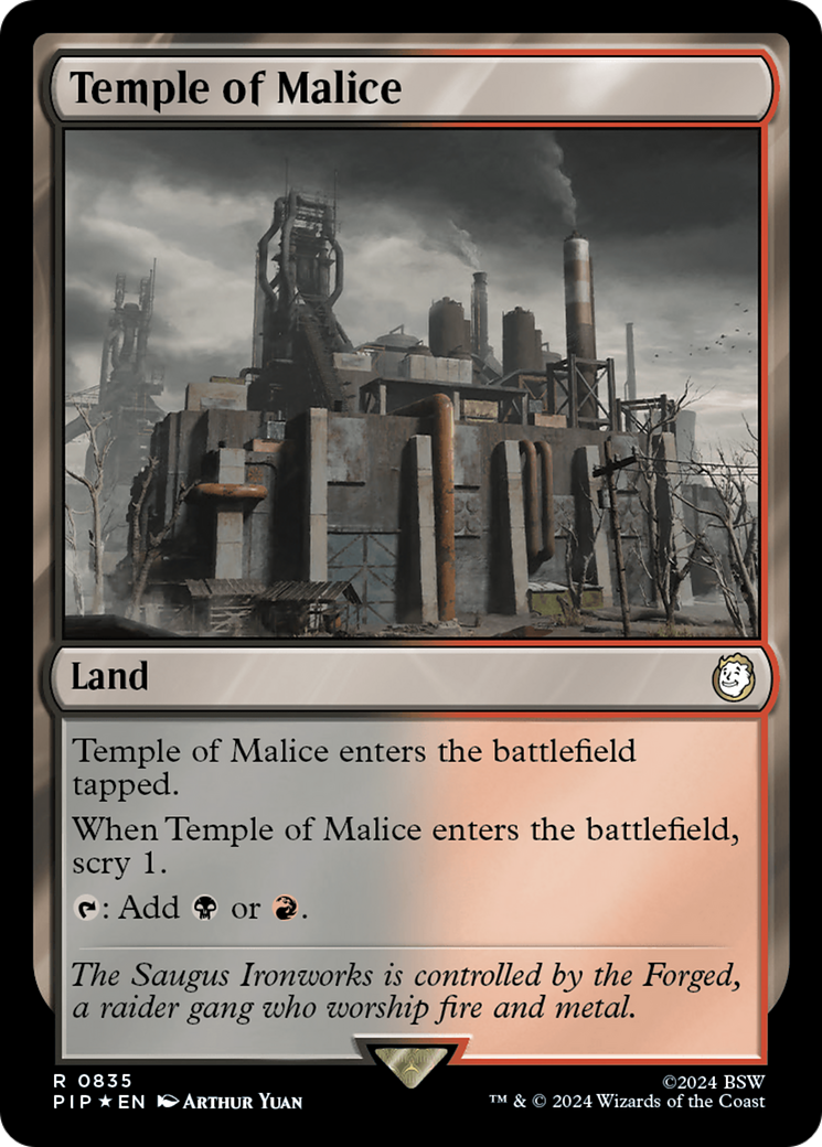 Temple of Malice (Surge Foil) [Fallout] | Card Citadel