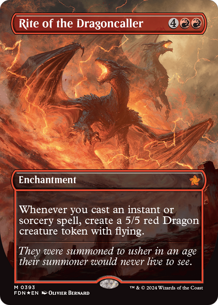 Rite of the Dragoncaller (Mana Foil) [Foundations] | Card Citadel