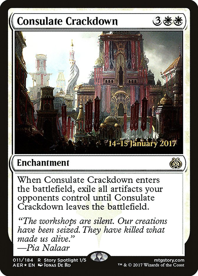 Consulate Crackdown [Aether Revolt Prerelease Promos] | Card Citadel