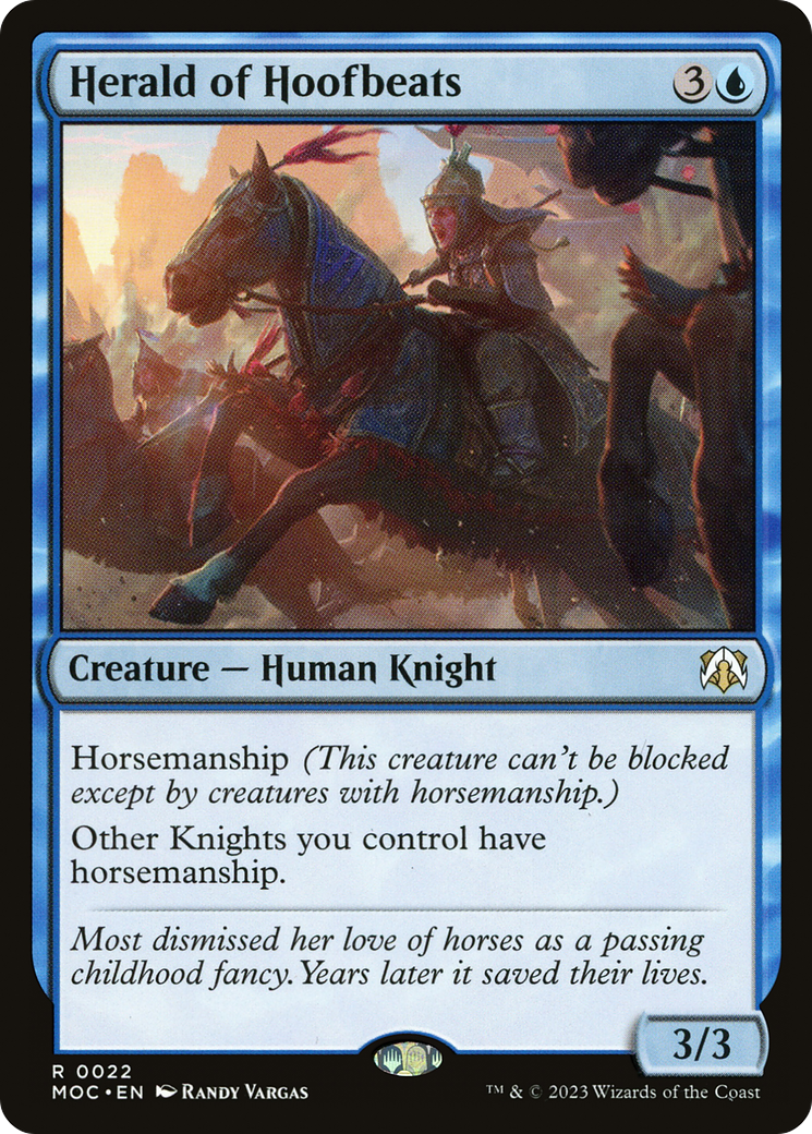 Herald of Hoofbeats [March of the Machine Commander] | Card Citadel