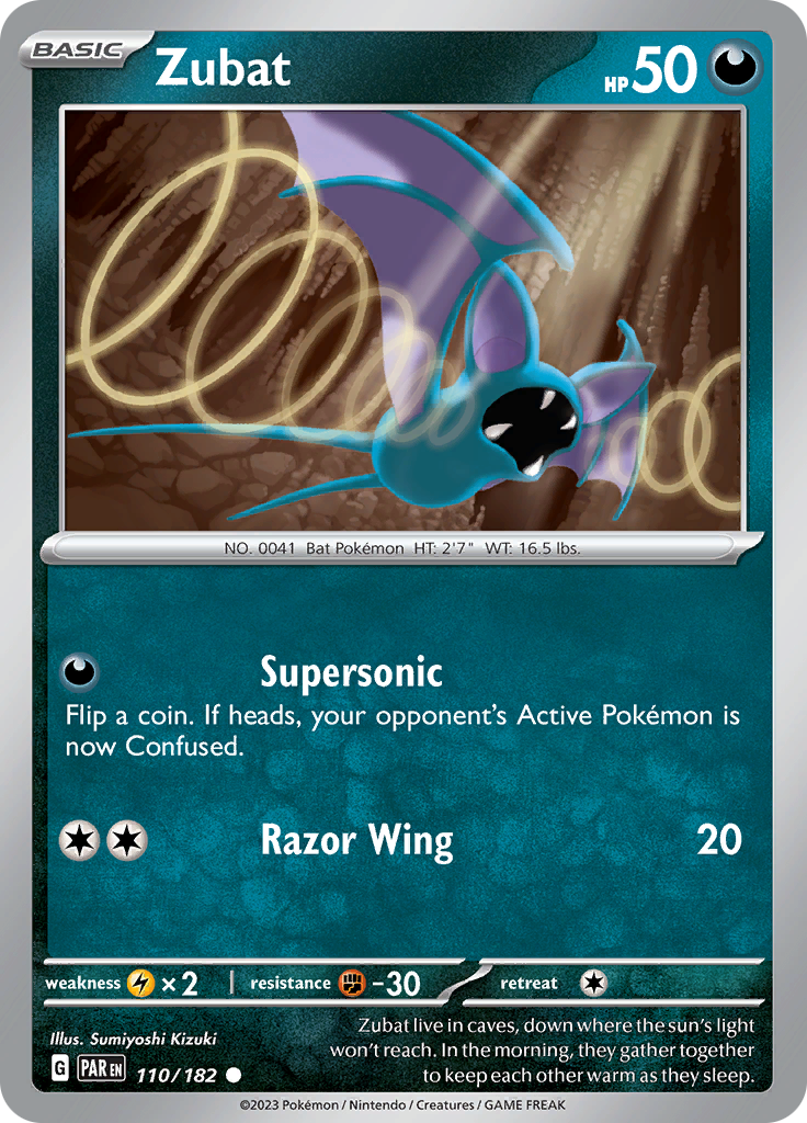 Zubat (110/182) [Scarlet & Violet: Paradox Rift] | Card Citadel