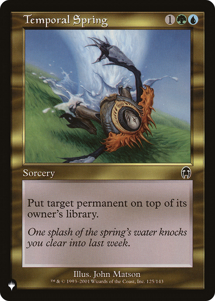 Temporal Spring [The List Reprints] | Card Citadel