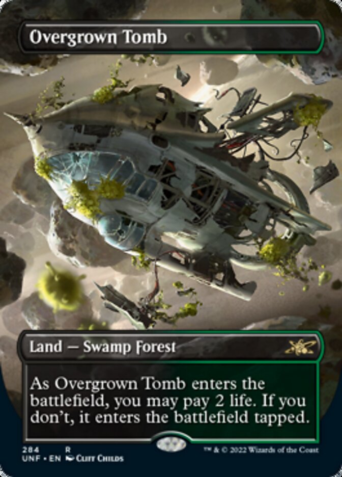 Overgrown Tomb (Borderless) [Unfinity] | Card Citadel