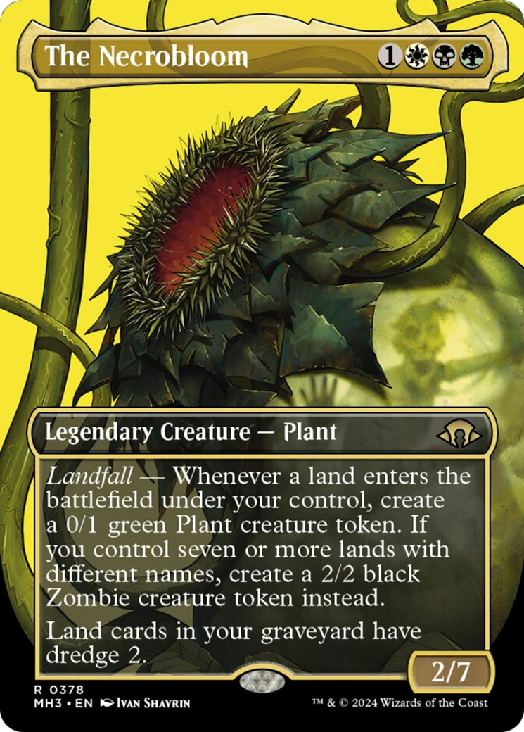 The Necrobloom (Borderless) [Modern Horizons 3] | Card Citadel