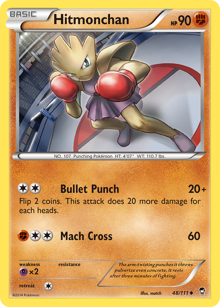 Hitmonchan (48/111) [XY: Furious Fists] | Card Citadel