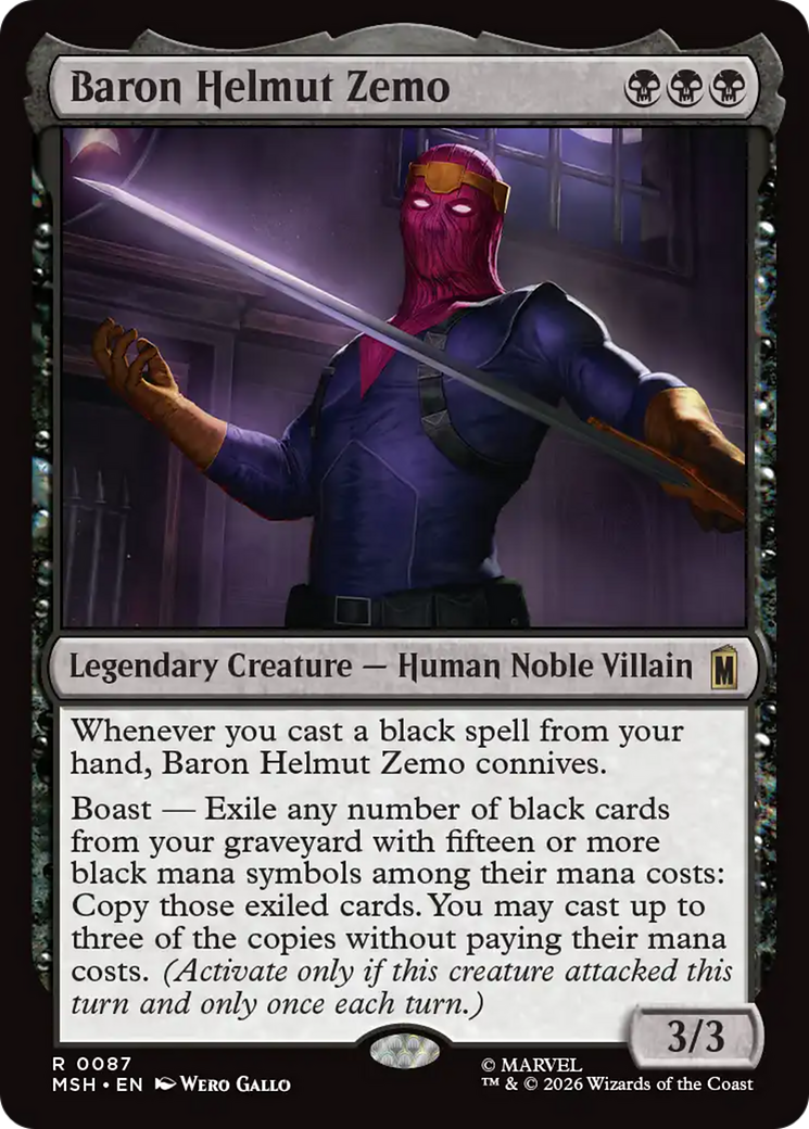 Baron Helmut Zemo [Marvel Super Heroes] | Card Citadel