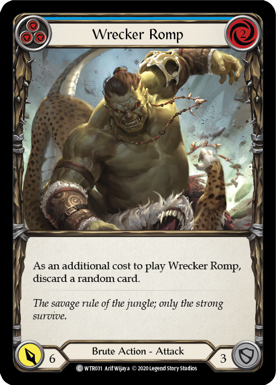 Wrecker Romp (Blue) [U-WTR031] (Welcome to Rathe Unlimited)  Unlimited Normal | Card Citadel