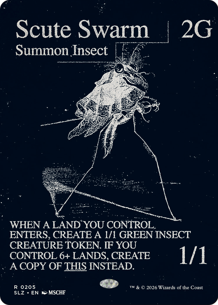 Scute Swarm (0205) [Secret Lair x MSCHF: The Zeta Set] | Card Citadel