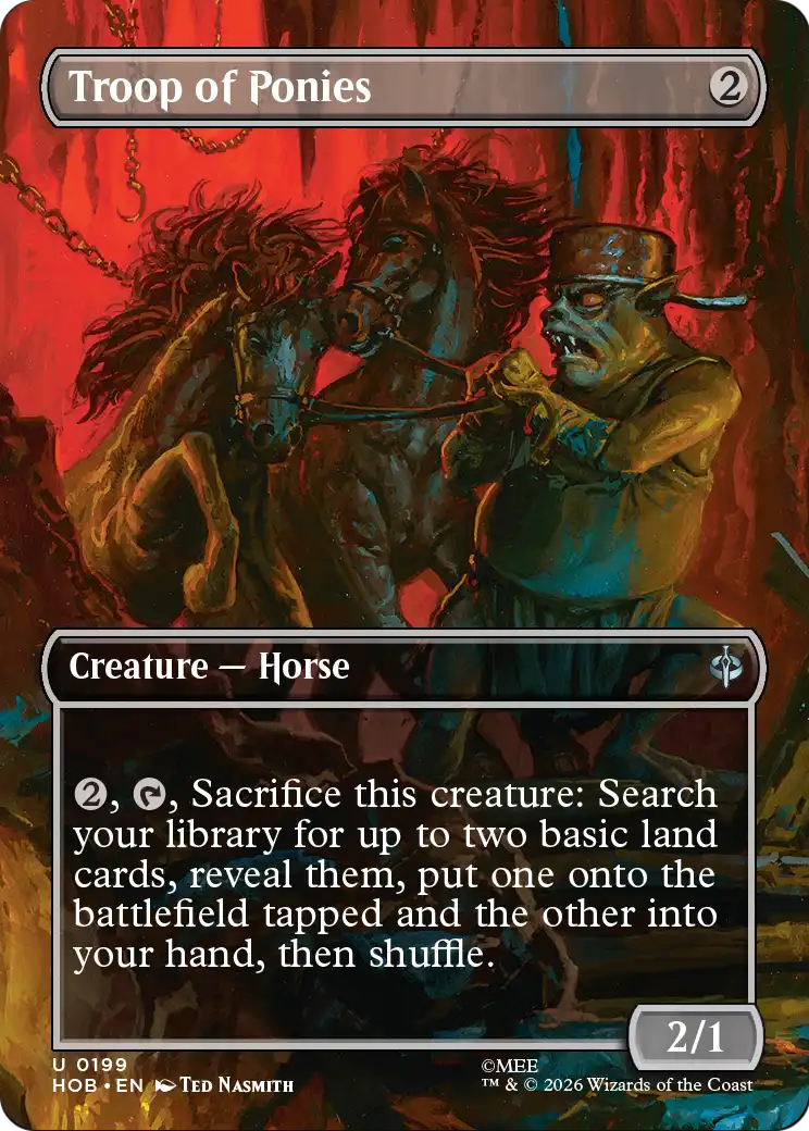 Troop of Ponies (Borderless) [The Hobbit] | Card Citadel