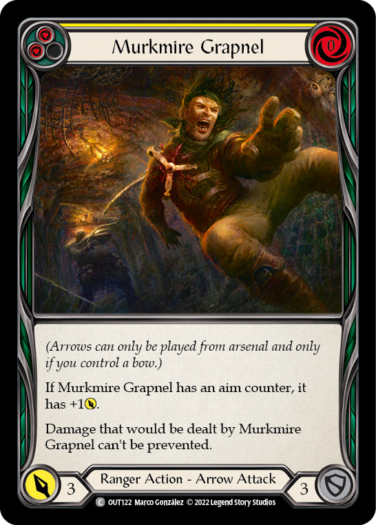 Murkmire Grapnel (Yellow) [OUT122] (Outsiders)  Rainbow Foil | Card Citadel
