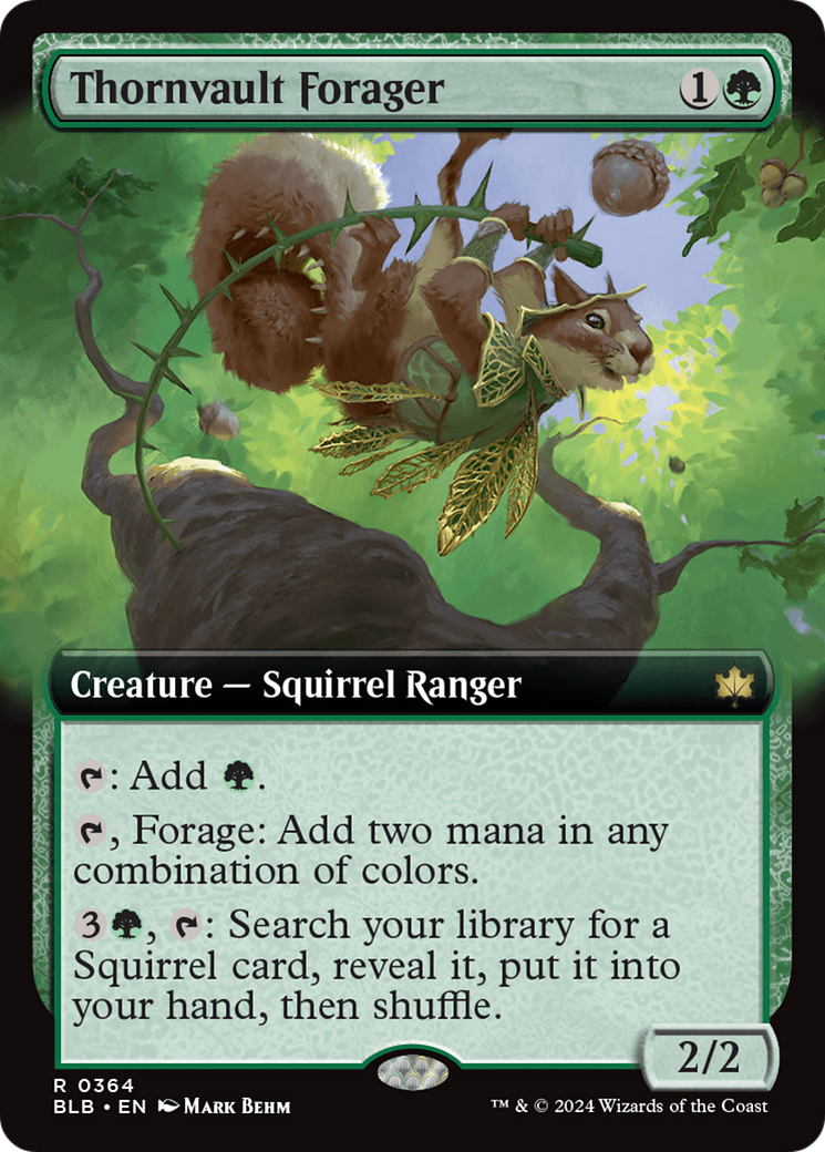 Thornvault Forager (Extended Art) [Bloomburrow] | Card Citadel