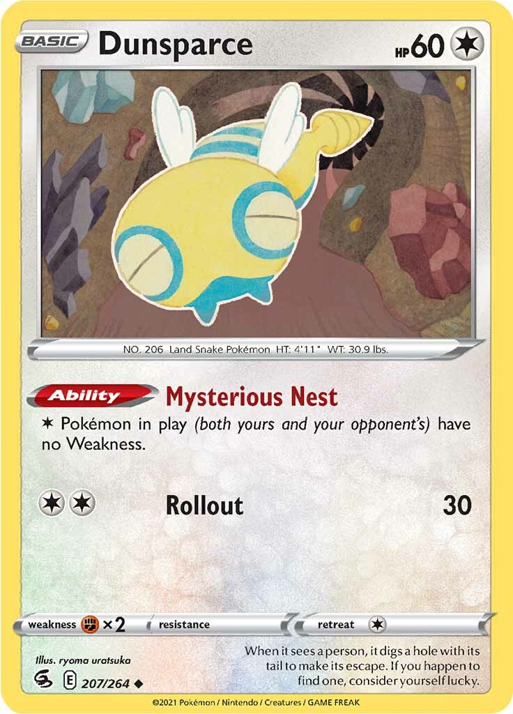 Dunsparce (207/264) [Sword & Shield: Fusion Strike] | Card Citadel