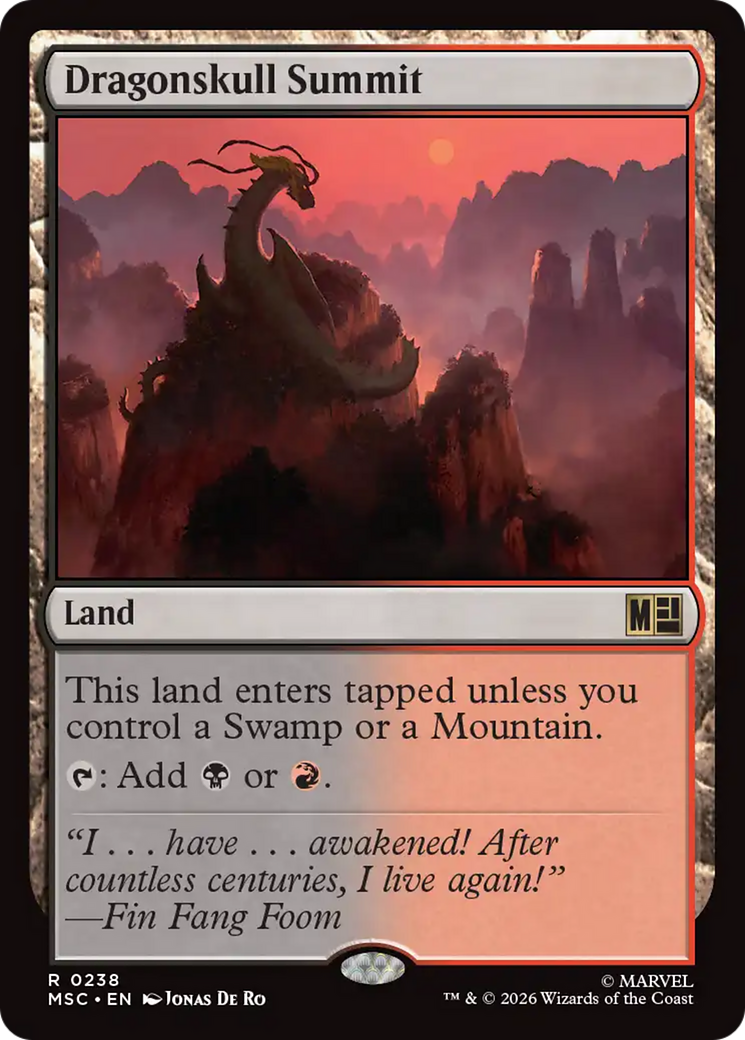Dragonskull Summit (Surge Foil) [Marvel Super Heroes Commander] | Card Citadel