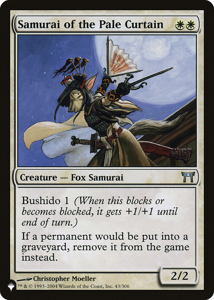 Samurai of the Pale Curtain [The List Reprints] | Card Citadel