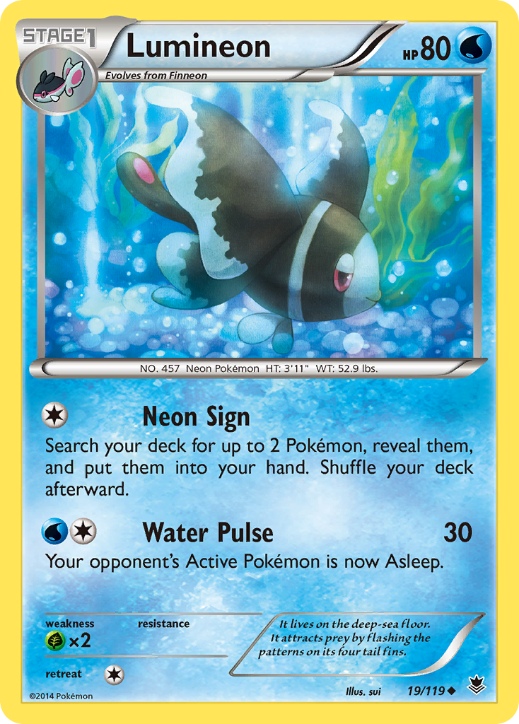 Lumineon (19/119) [XY: Phantom Forces] | Card Citadel