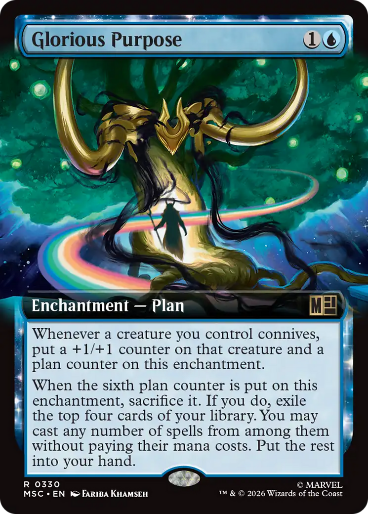 Glorious Purpose (Extended Art) [Marvel Super Heroes Commander] | Card Citadel
