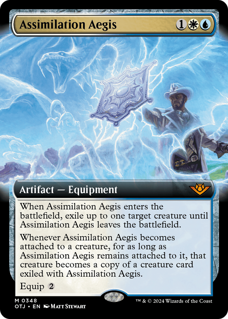 Assimilation Aegis (Extended Art) [Outlaws of Thunder Junction] | Card Citadel