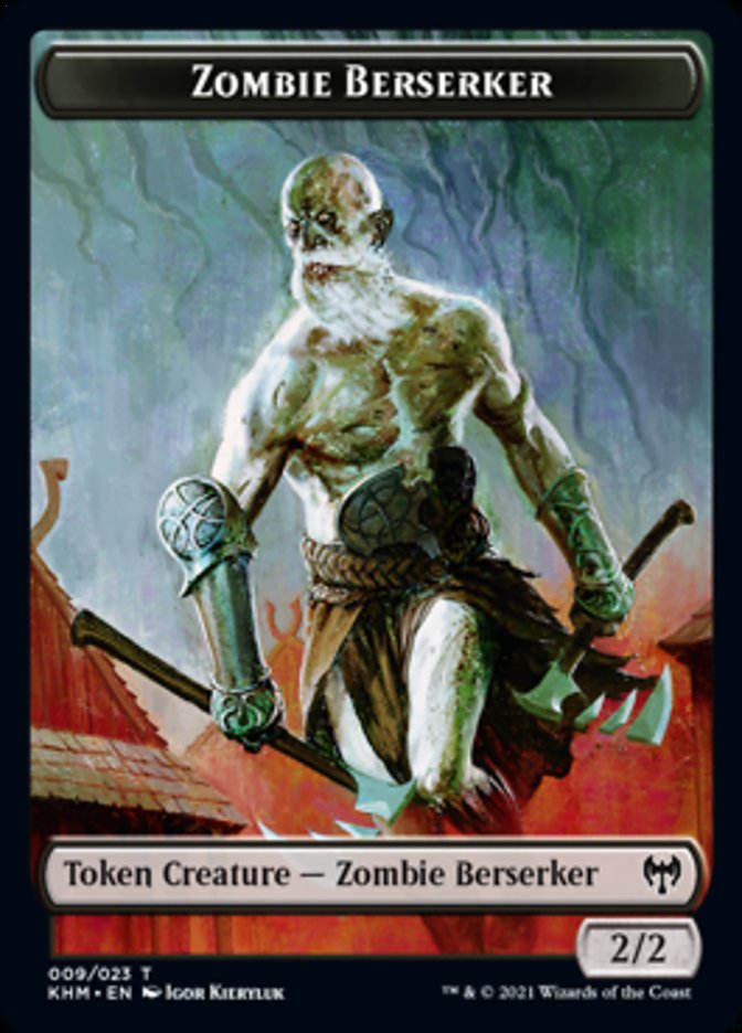Zombie Berserker Token [Kaldheim Tokens] | Card Citadel