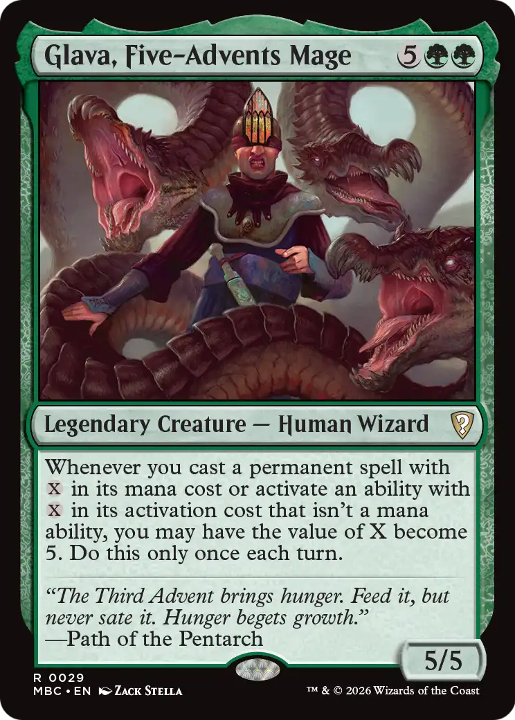 Glava, Five-Advents Mage [Mystery Booster: Commander Edition] | Card Citadel