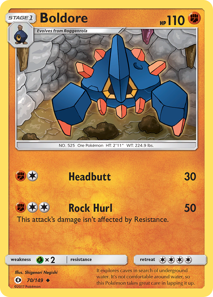 Boldore (70/149) [Sun & Moon: Base Set] | Card Citadel