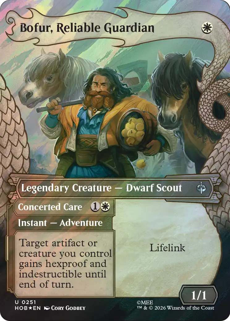 Bofur, Reliable Guardian (Showcase) (Surge Foil) [The Hobbit] | Card Citadel
