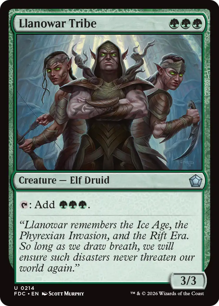 Llanowar Tribe [Foundations Commander] | Card Citadel