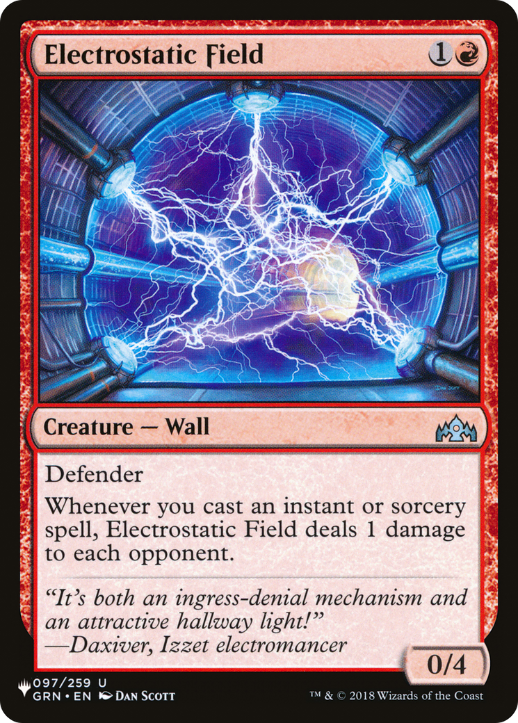 Electrostatic Field [The List] | Card Citadel